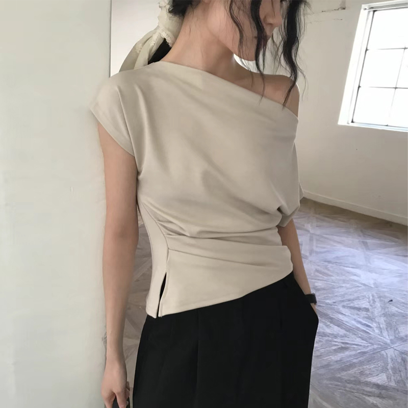 Elegant One-Shoulder Design Se - Lifestyle In Korean ulasan dan harga