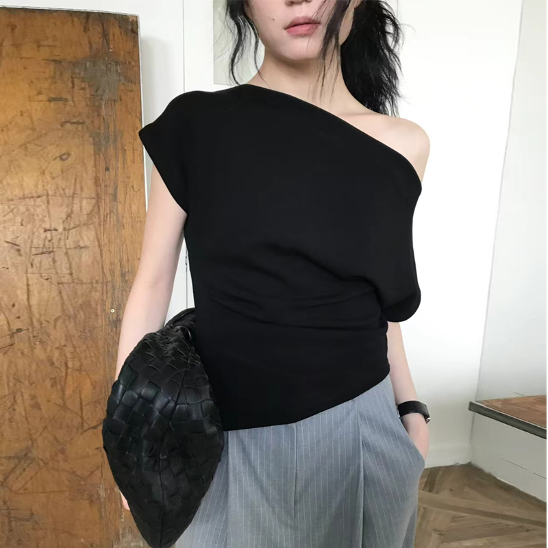 Elegant One-Shoulder Design Se - Lifestyle In Korean ulasan dan harga
