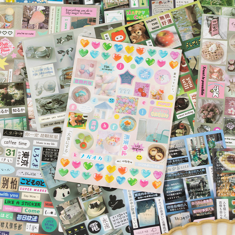 30Sheets Sticker Book Mist Rai - Korean Arts And Lifestyle ulasan dan harga
