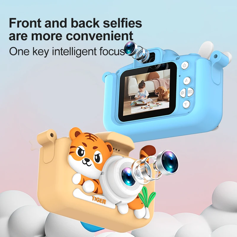 Kids Mini Camera Cartoon Tiger - Korean Girl Lifestyle ulasan dan harga