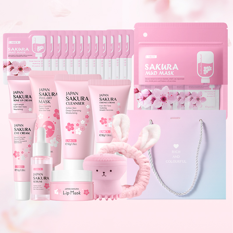 LAIKOU Japan Sakura Skincare S - Korean Skincare Routine ulasan dan harga