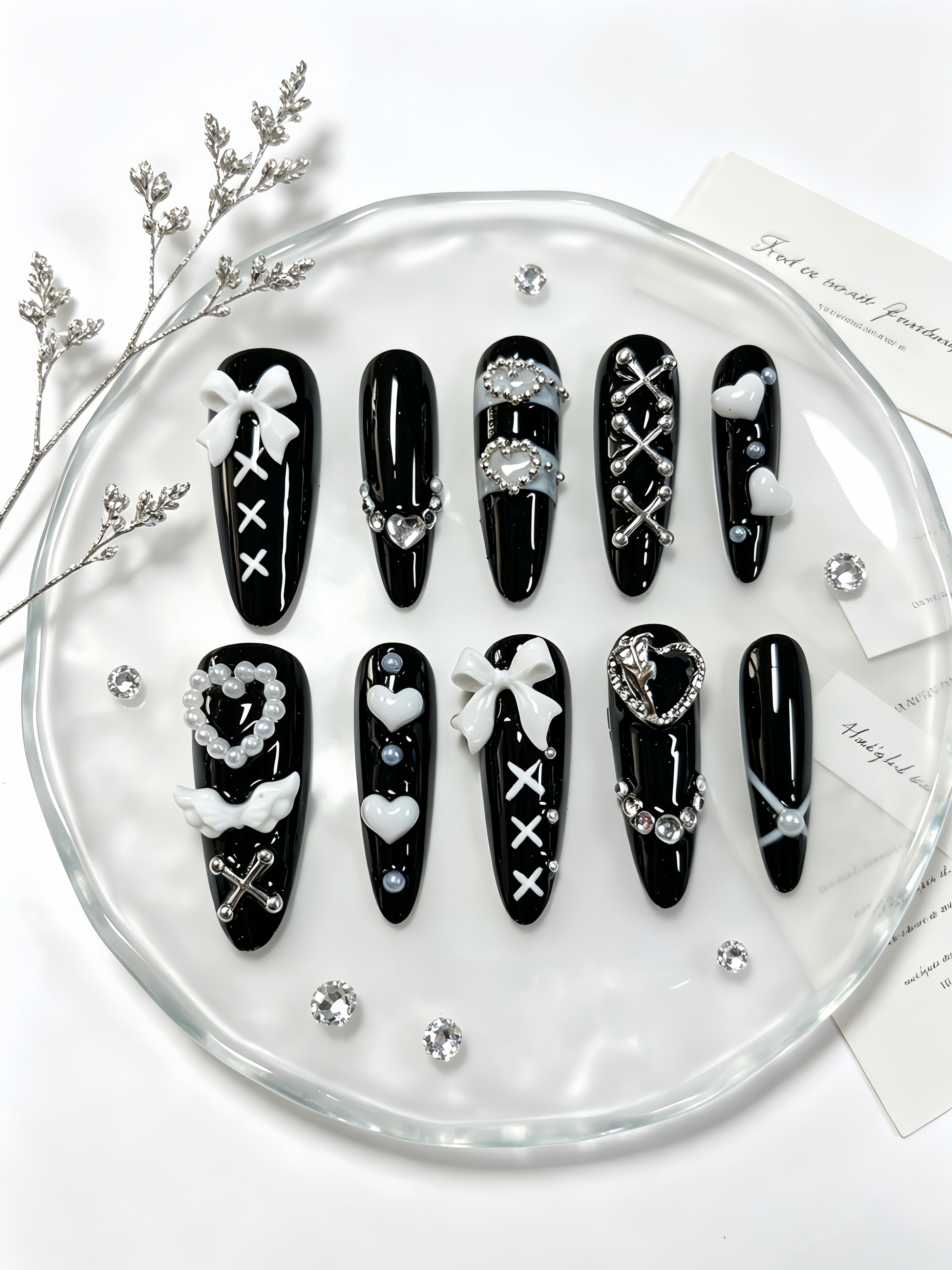 10 Long Black and White Minima - Korean Girl Lifestyle ulasan dan harga