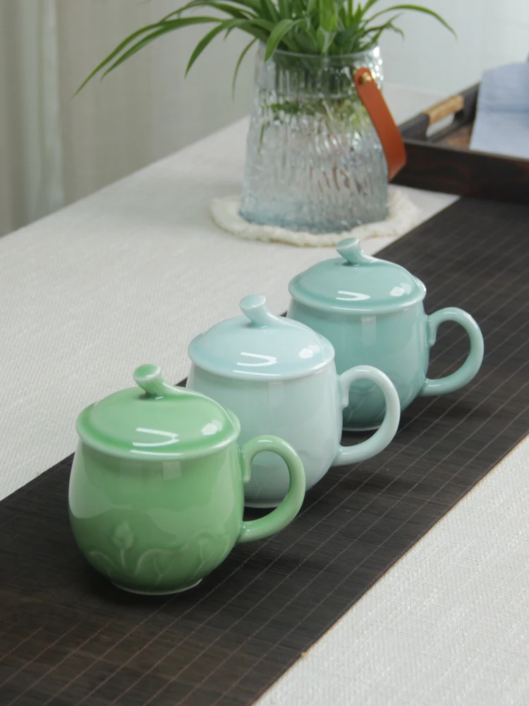 Longquan celadon office tea cu - Celadon Ceramic Cup ulasan dan harga