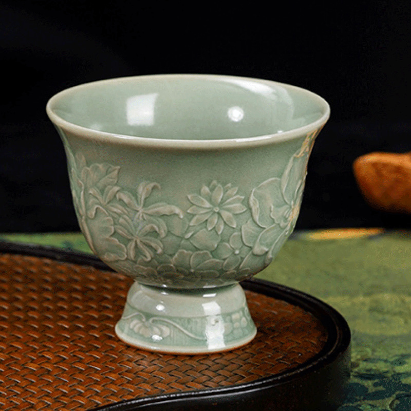 LH celadon teacup tall cup tea - Celadon Ceramic Cup ulasan dan harga