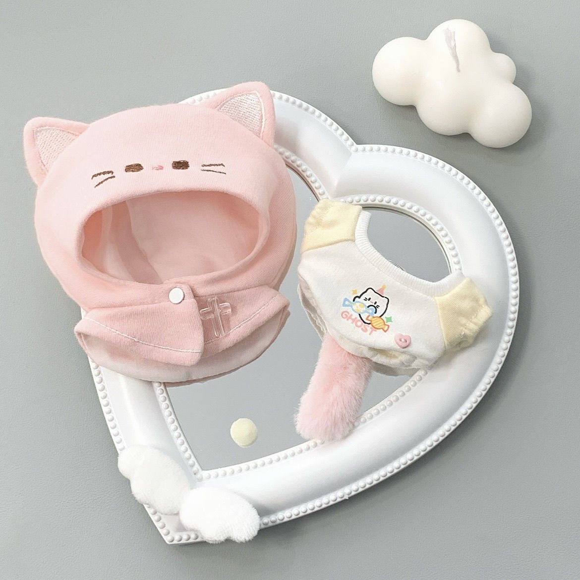 10cm Cotton Doll Cat Ears With - Korean Girl Lifestyle ulasan dan harga