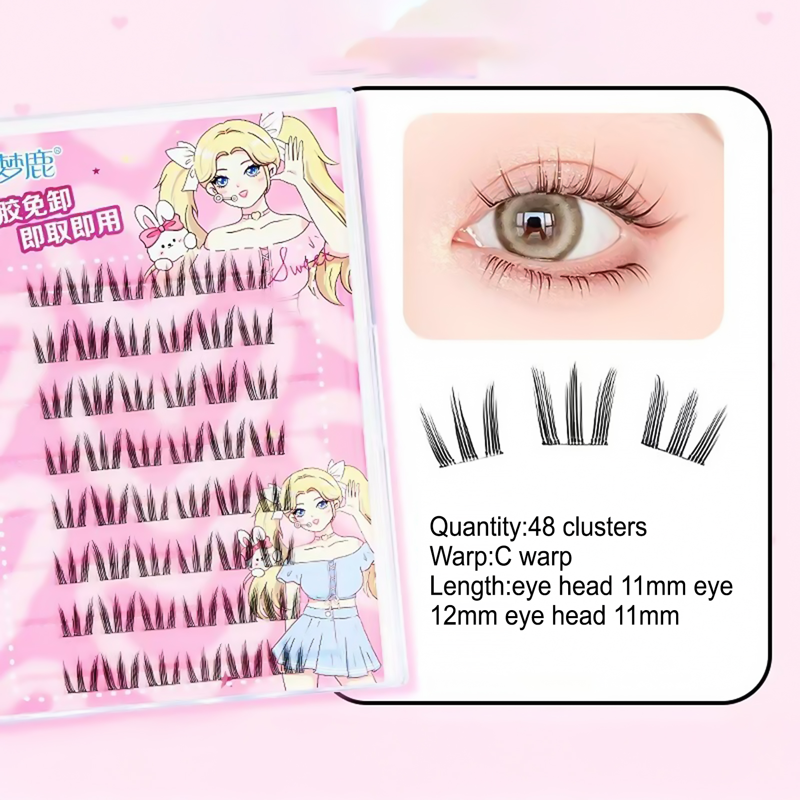 Women DIY Curling Eyelash Clus - Korean Lifestyle Products ulasan dan harga